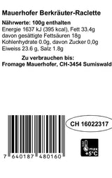 Bergkräuter Raclette 200g