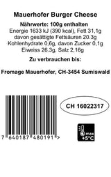 Burger Cheese, 4er Pack, ca. 180g